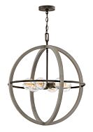 Hinkley Bodie 6-Light Pendant In Dark Cement