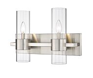 Z-Lite Lawson 2-Light Bathroom Vanity Light In Brushed Nickel