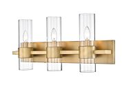 Z-Lite Lawson 3-Light Bathroom Vanity Light In Rubbed Brass