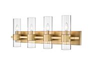 Z-Lite Lawson 4-Light Bathroom Vanity Light In Rubbed Brass