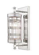 Z-Lite Archer 1-Light Wall Sconce In Polished Nickel