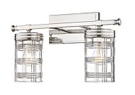 Z-Lite Archer 2-Light Bathroom Vanity Light In Polished Nickel