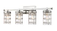 Z-Lite Archer 4-Light Bathroom Vanity Light In Polished Nickel