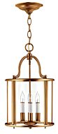 Hinkley Gentry 4-Light Pendant In Heirloom Brass