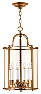 Hinkley Gentry 6-Light Pendant In Heirloom Brass