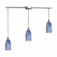 Verona 3-Light Pendant in Satin Nickel