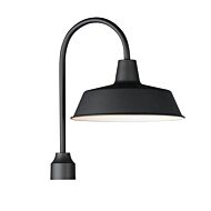 Pier M 1-Light Post Lantern in Black