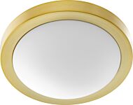 Quorum Home 2 Light 13 Inch Ceiling Light in Aged Brass