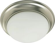 3507 Satin Opal Ceiling Mounts Three Light Ceiling Mount in Satin Nickel by Quorum International