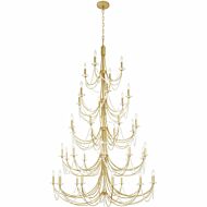 Brentwood 40 Light 48 inch French Gold Chandelier Ceiling Light