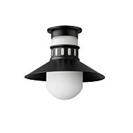 Admiralty One Light Outdoor Flush Mount in Black by Maxim