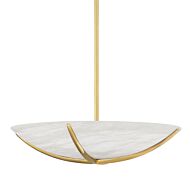 Wheatley 6-Light Pendant in Aged Brass