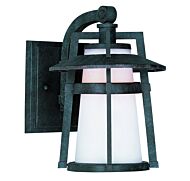 Maxim Lighting Calistoga 10 Inch Outdoor Satin White Glass Wall Mount in Adobe