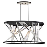 Eurofase Sarise 7 Light Chandelier in Black