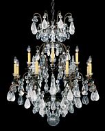 Renaissance Rock Crystal 13 Light Chandelier in Heirloom Gold by Schonbek