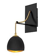 Hinkley Nula 1-Light Wall Sconce In Shell Black