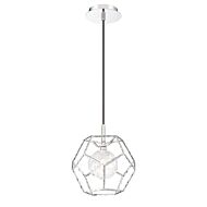 Eurofase Norway 1 Light Pendant in Chrome