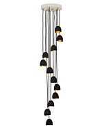 Hinkley Nula 12-Light Chandelier In Shell Black