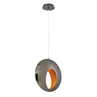 Eurofase Arlington 1 Light Pendant in Chrome