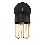 Eurofase Palmerston 1 Light Wall Sconce in Black