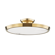 Hudson Valley Draper Ceiling Light in Aged Brass