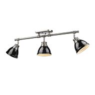 Golden Duncan 3 Light 35 Inch Ceiling Light in Pewter