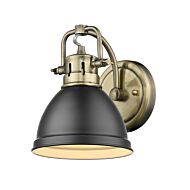 Golden Duncan 7 Inch Bathroom Vanity Light in Aged Brass