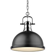 Golden Duncan 17 Inch Pendant Light in Chrome