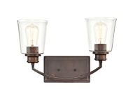 Millennium Forsyth 2 Light Bathroom Vanity Light in Rubbed Bronze