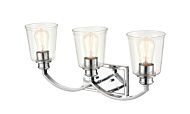 Millennium Forsyth 3 Light Bathroom Vanity Light in Chrome