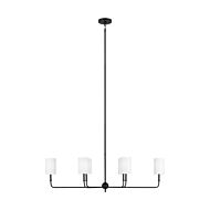 Foxdale 6-Light Chandelier in Midnight Black