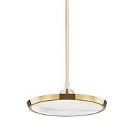 Hudson Valley Draper Pendant Light in Aged Brass