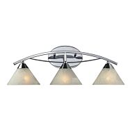 Elysburg 3-Light Bathroom Vanity Light in Polished Chrome