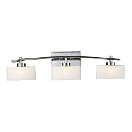 Eastbrook 3-Light Bathroom Vanity Light in Polished Chrome