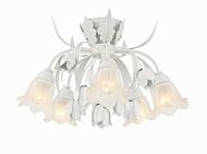 Five Light Semi Flush Mount by Crystorama