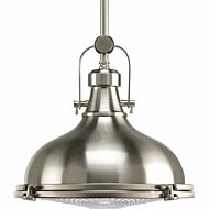 Fresnel Pendant 1-Light Pendant in Brushed Nickel