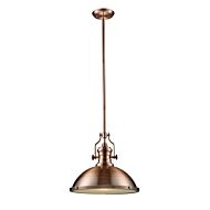 Chadwick 1-Light Pendant in Antique Copper