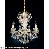 New Orleans Seven Light Chandelier in French Gold by Schonbek