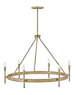 Hinkley Tress 6-Light Pendant In Champagne Gold