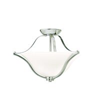 Kichler Langford 2 Light Semi Flush in Brushed Nickel