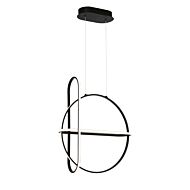 Eurofase Berkley 1 Light Chandelier in Black