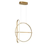 Eurofase Berkley 1 Light Chandelier in Gold