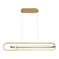 Eurofase Demark 1 Light Chandelier in Gold