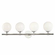 Hudson Valley Bowery Bathroom Vanity Light in Polished Nickel