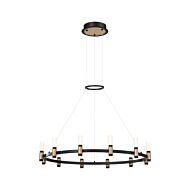 Eurofase Albany 1 Light Chandelier in Black