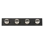 Eurofase Ryder 4 Light Bathroom Vanity Light in Black