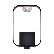 Eurofase Dagmar 1 Light Wall Sconce in Black