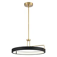 Eurofase Pemberton 1 Light Pendant in Black