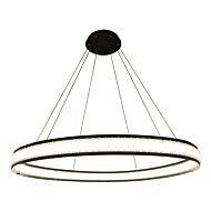 Eurofase Forster 1 Light Chandelier in Black