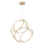 Eurofase Glenview 6 Light Pendant in Gold